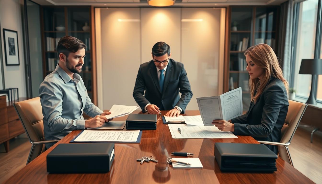 Senior legal team and family support